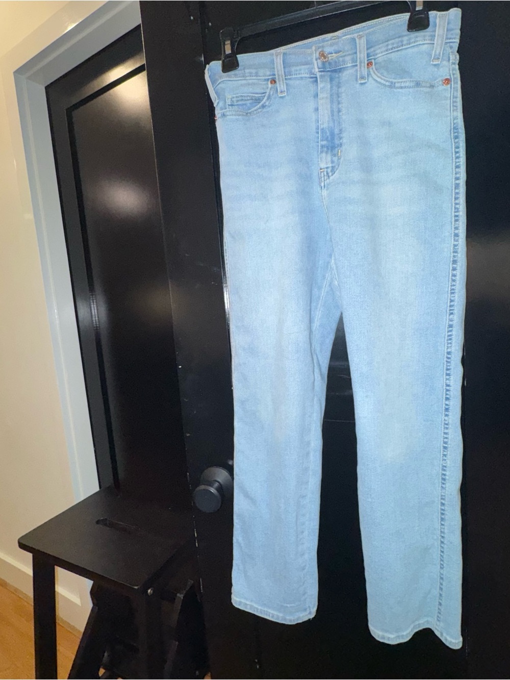 Signature by Levi Strauss Light Blue High-Rise Straight Jeans